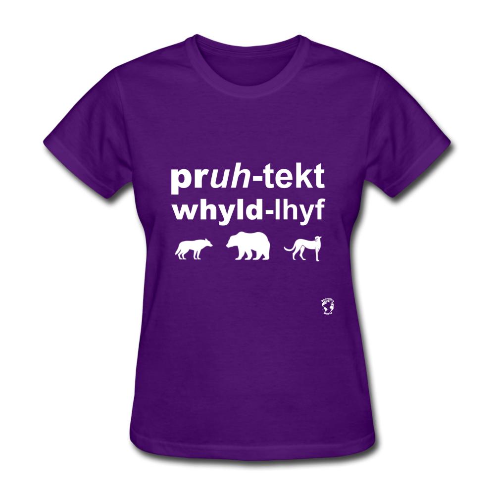 Protect Wildlife T-Shirt - purple