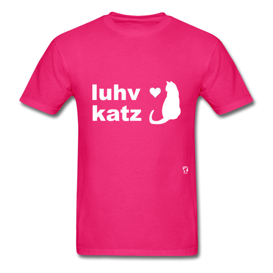 Love Cats T-Shirt - fuchsia