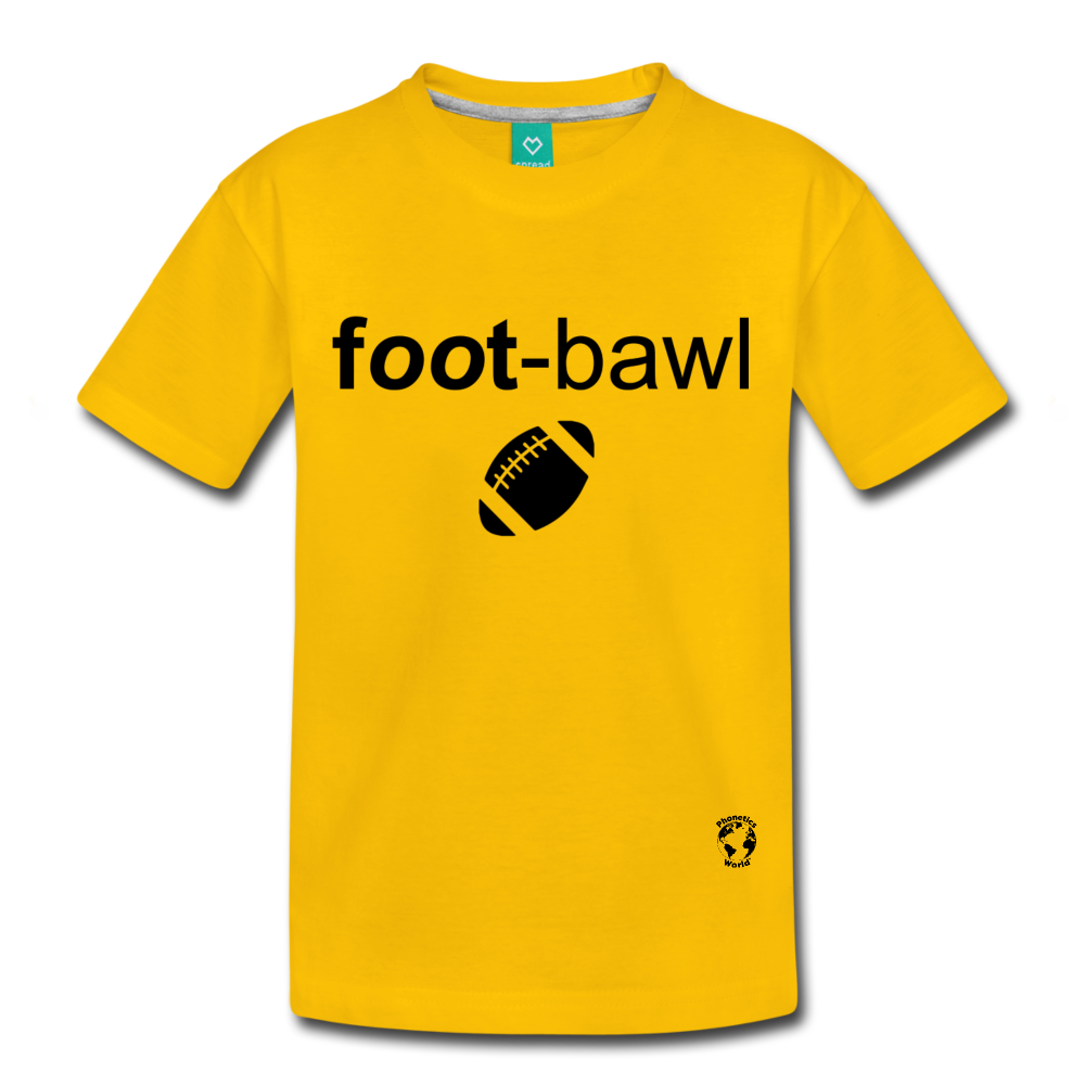 Football Kids' Premium T-Shirt - sun yellow