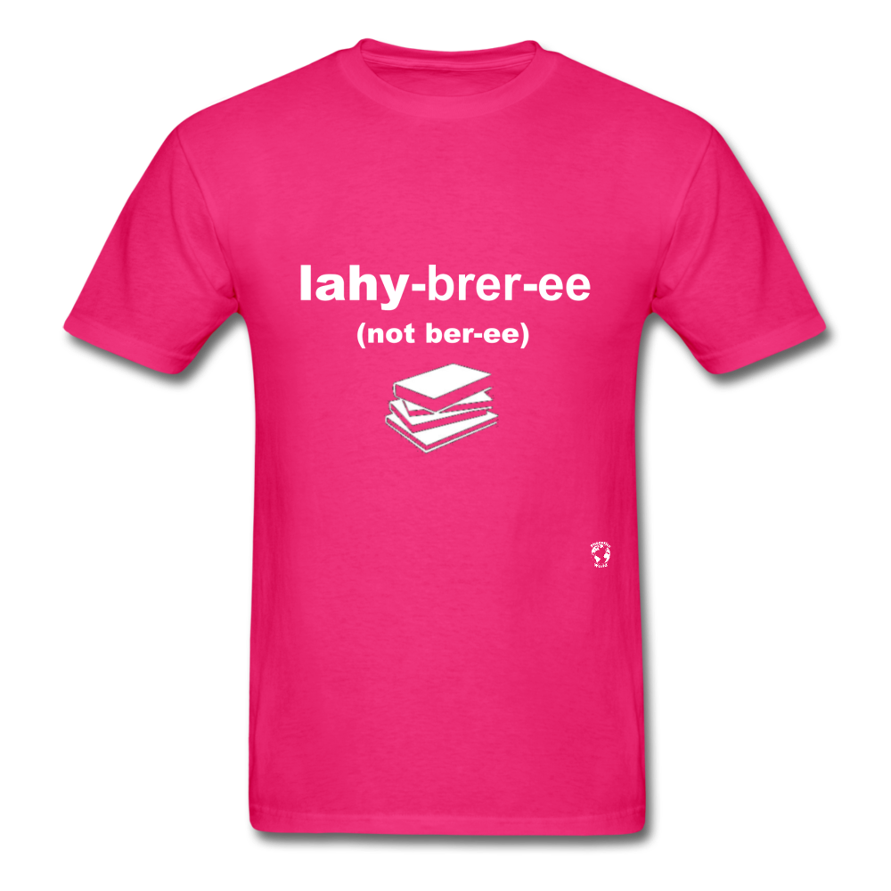 Library T-Shirt - fuchsia