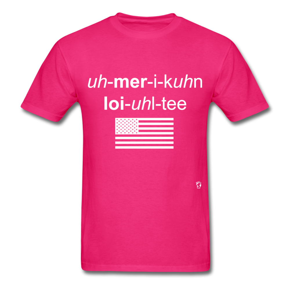 American Loyalty T-Shirt - fuchsia