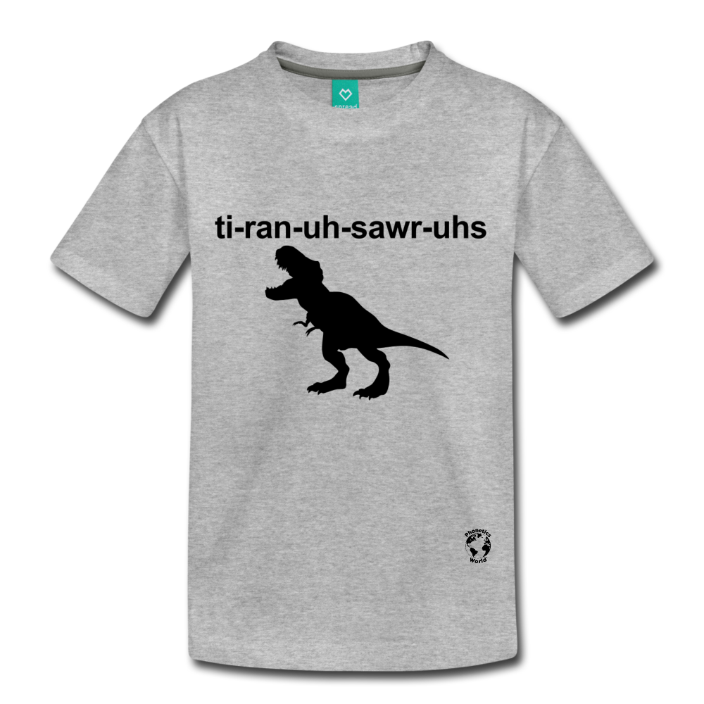 Tyrannosaurus Rex Kids' Premium T-Shirt - heather gray