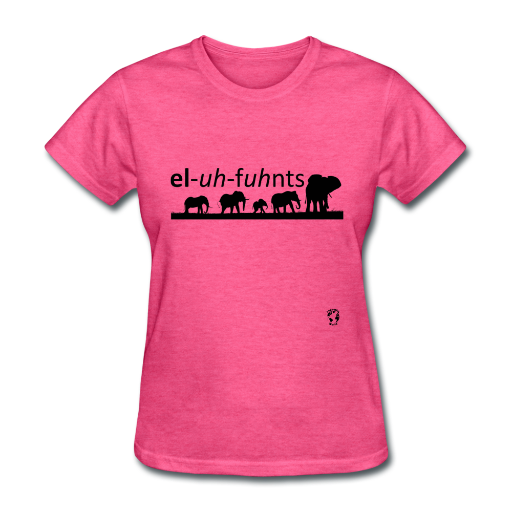 Elephants T-Shirt - heather pink