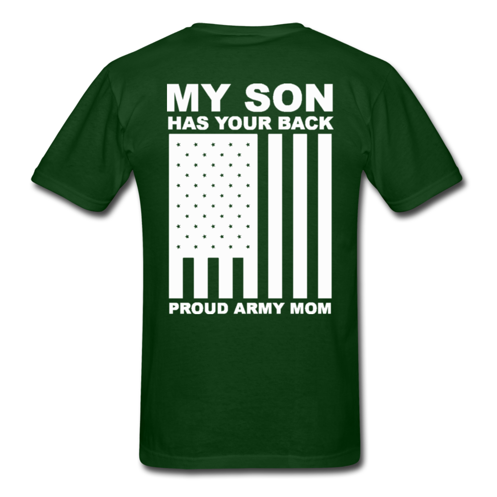 Proud Army Mom T-Shirt - forest green