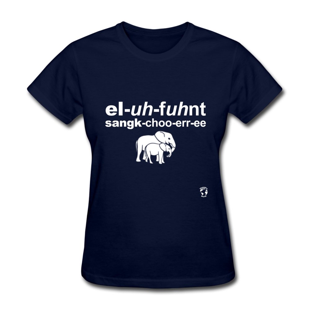 Elephant Sanctuary T-Shirt - navy