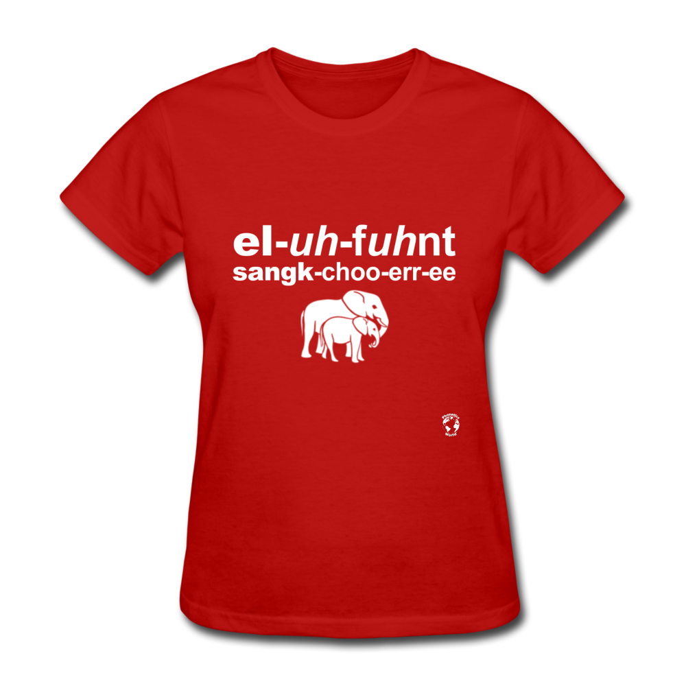 Elephant Sanctuary T-Shirt - red