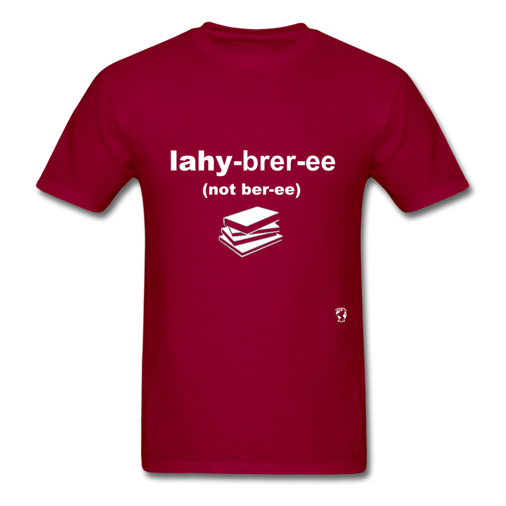 Library T-Shirt - dark red