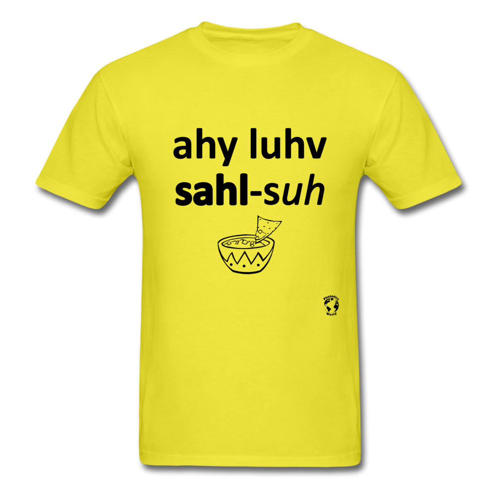 I Love Salsa T-Shirt - yellow