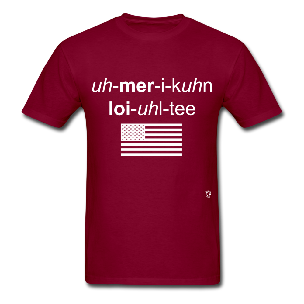 American Loyalty T-Shirt - burgundy