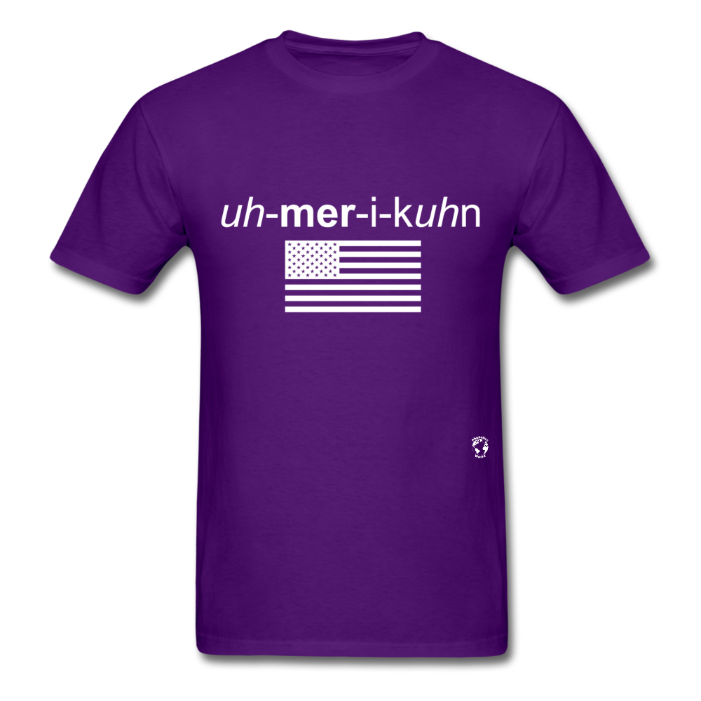 American T-Shirt - purple