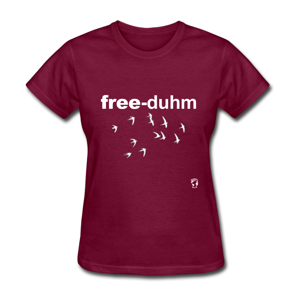 Freedom T-Shirt - burgundy