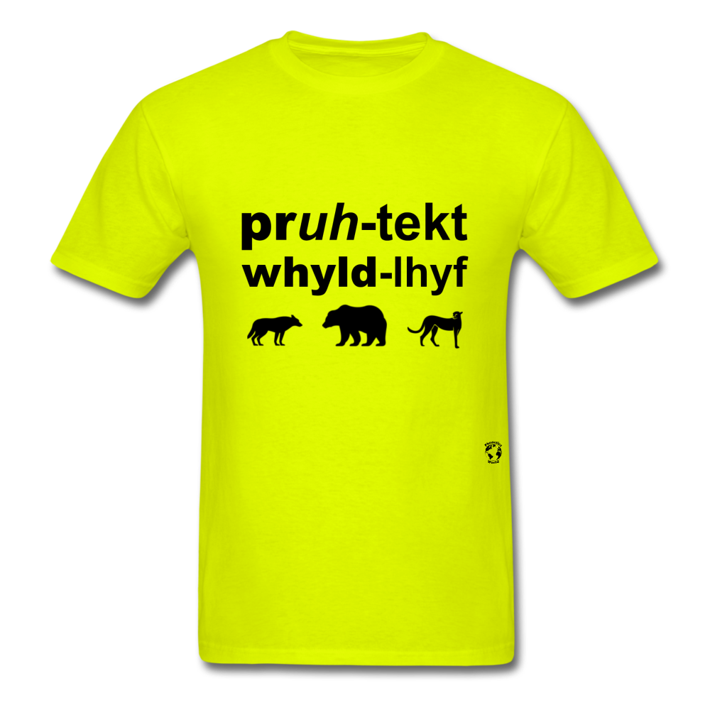 Protect Wildlife T-Shirt - safety green