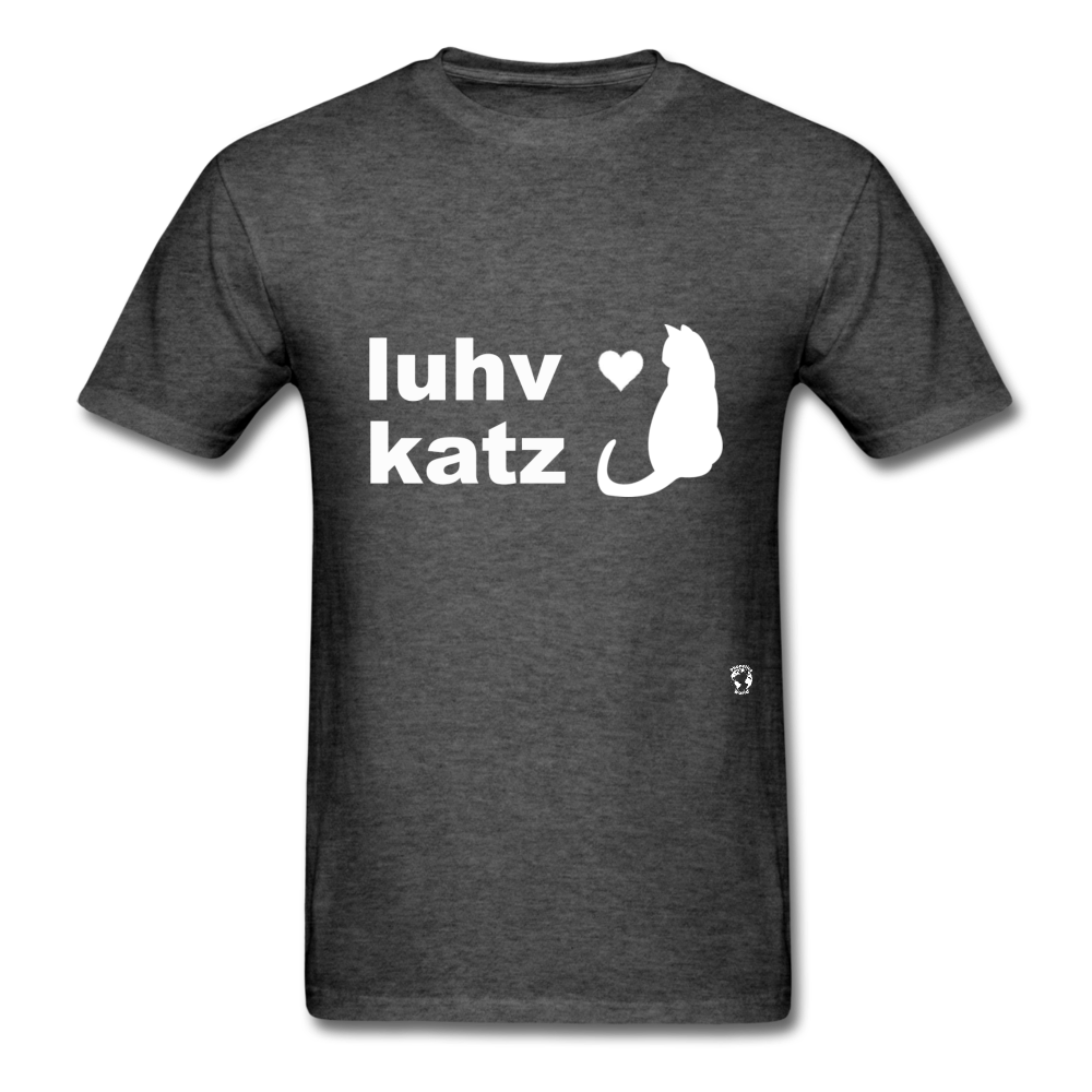 Love Cats T-Shirt - heather black