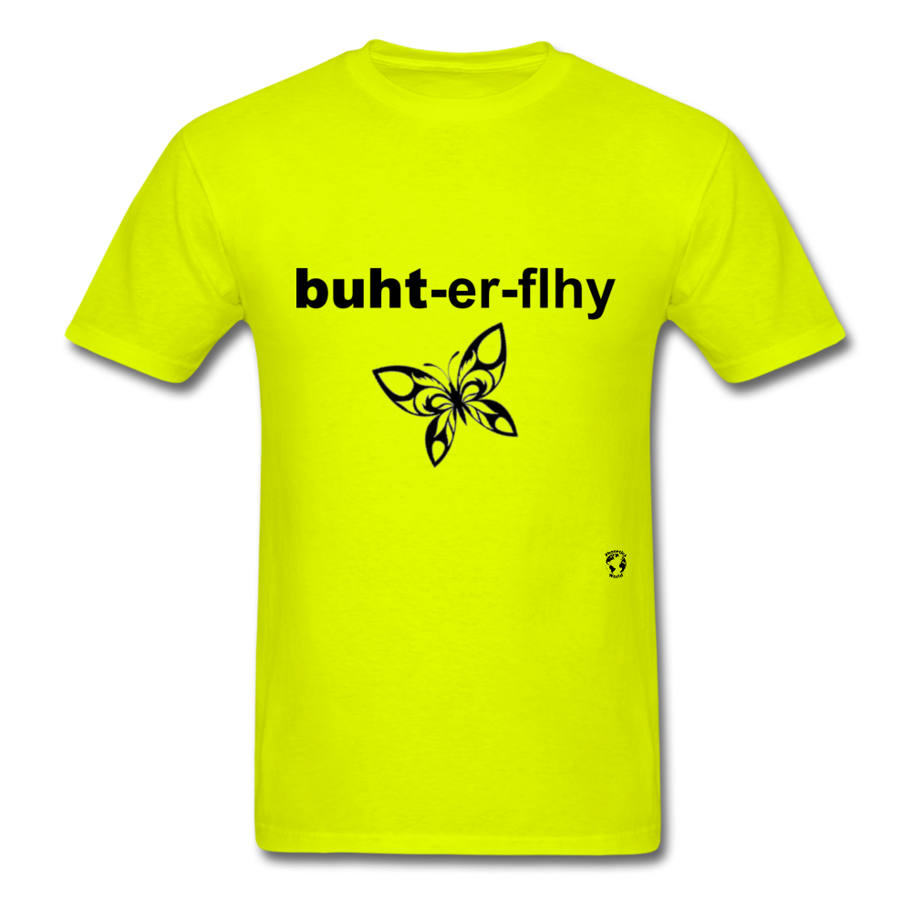 Butterfly T-shirt - safety green
