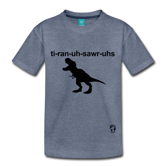Tyrannosaurus Rex Kids' Premium T-Shirt - heather blue