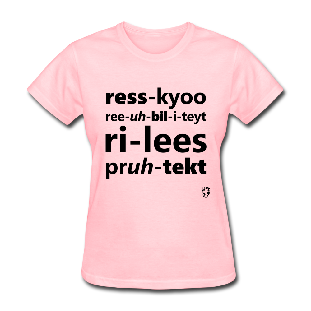 Rescue Rehabilitate Release Protect T-Shirt - pink