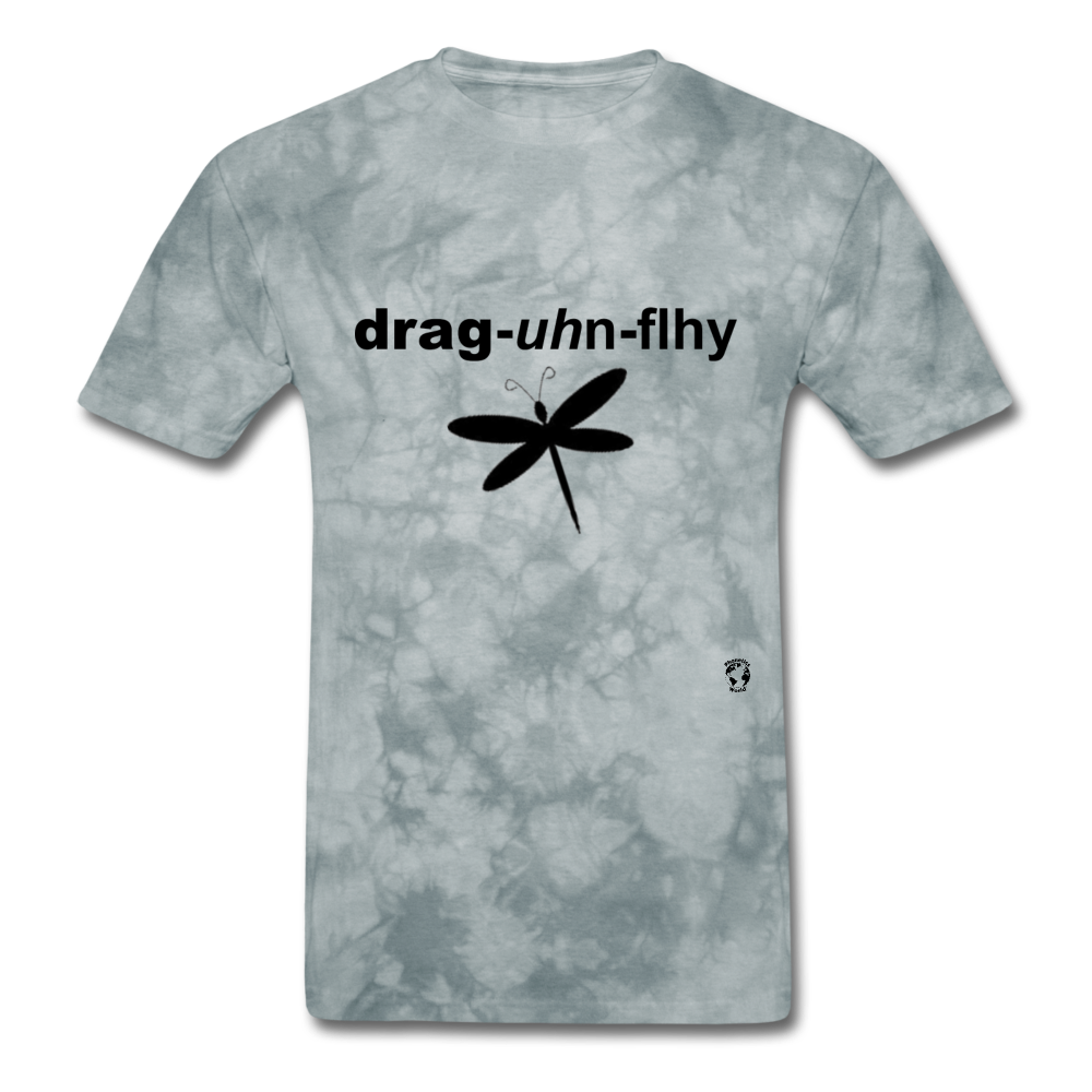 Dragonfly T-Shirt - grey tie dye