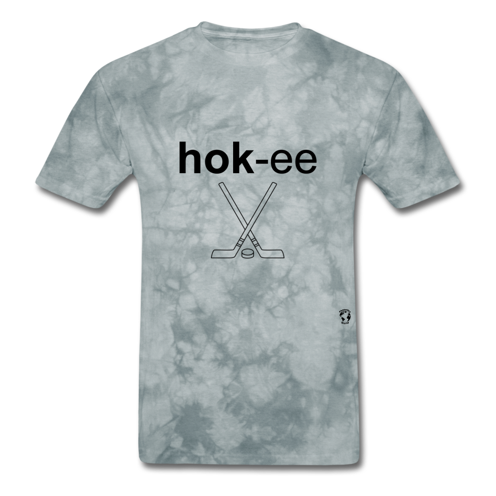 Hockey T-Shirt - grey tie dye