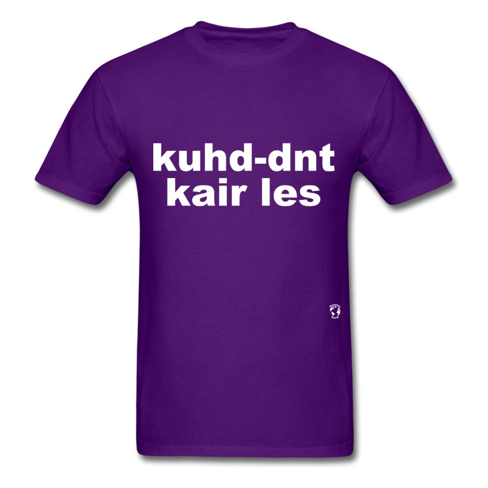 Couldn't Care Less T-Shirt - purple