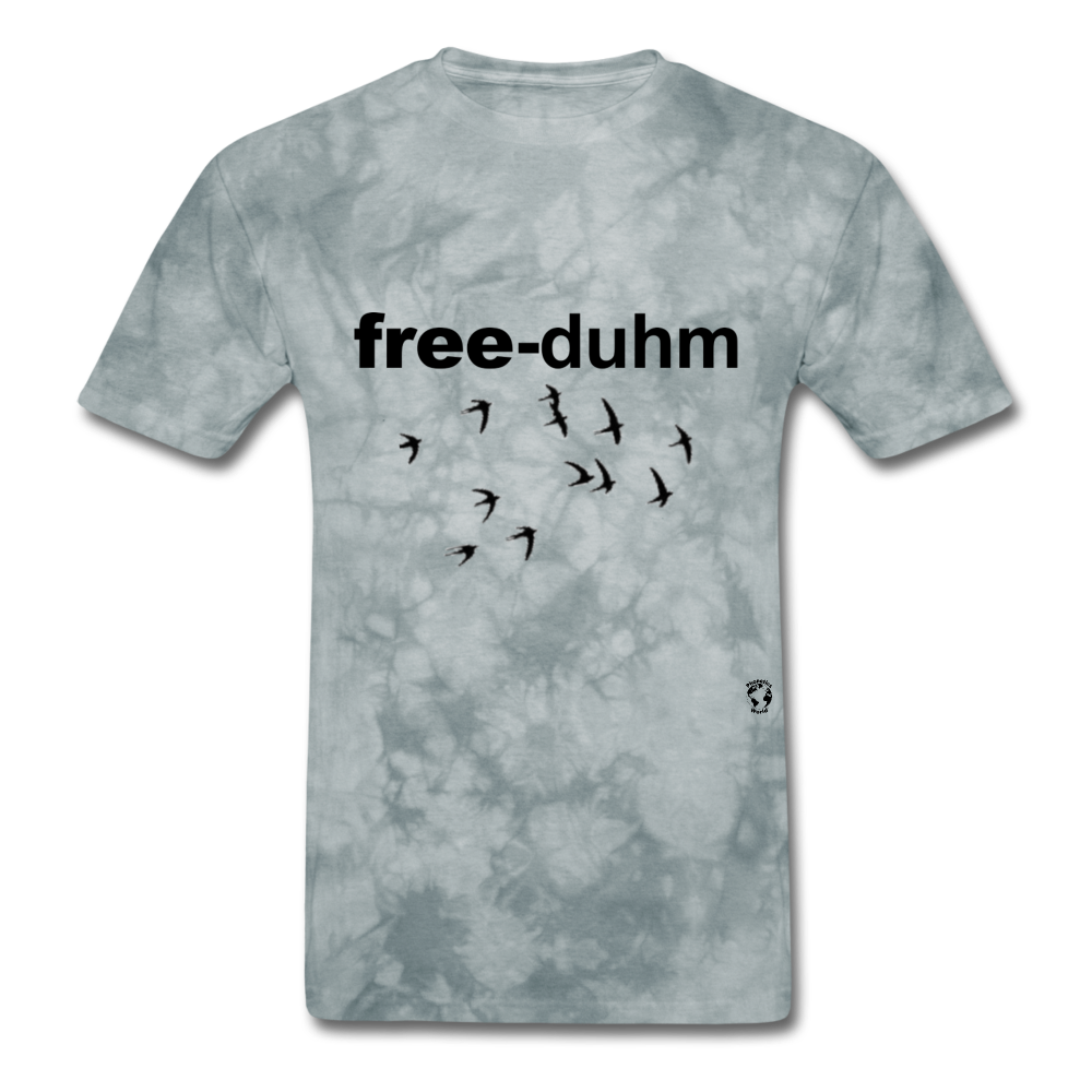 Freedom T-Shirt - grey tie dye