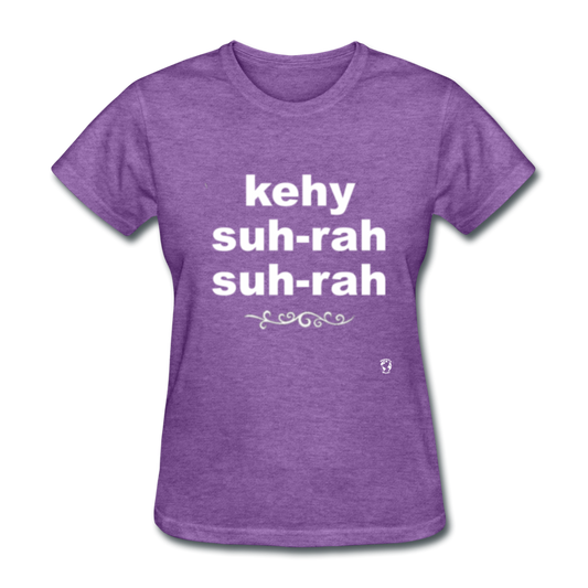 Que Sera Sera T-Shirt - purple heather