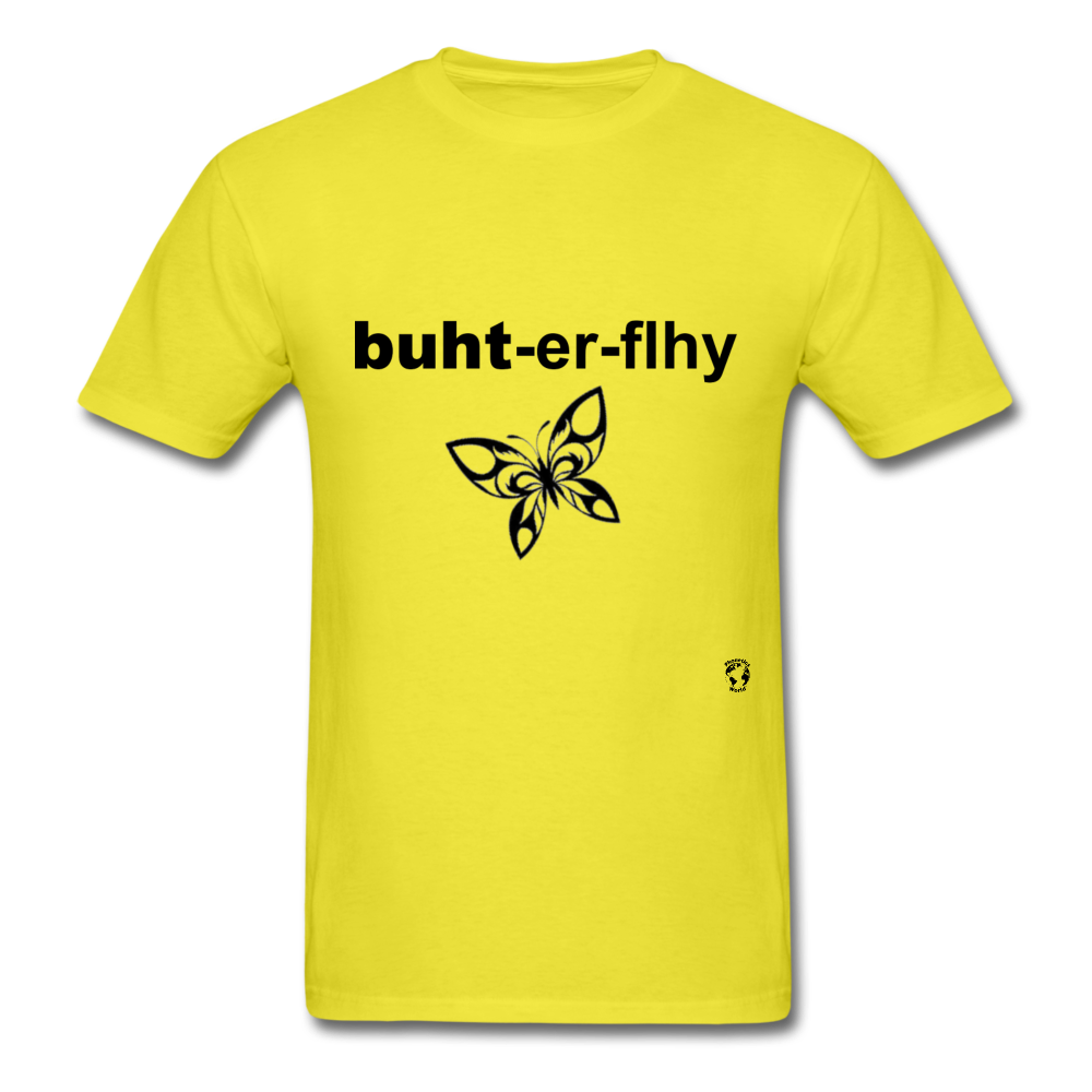 Butterfly T-shirt - yellow