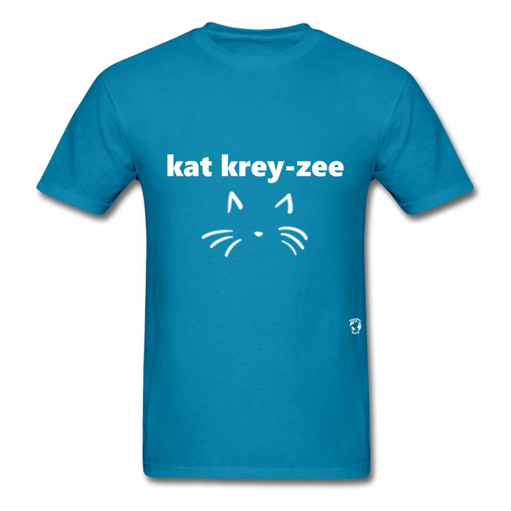 Cat Crazy T-Shirt - turquoise