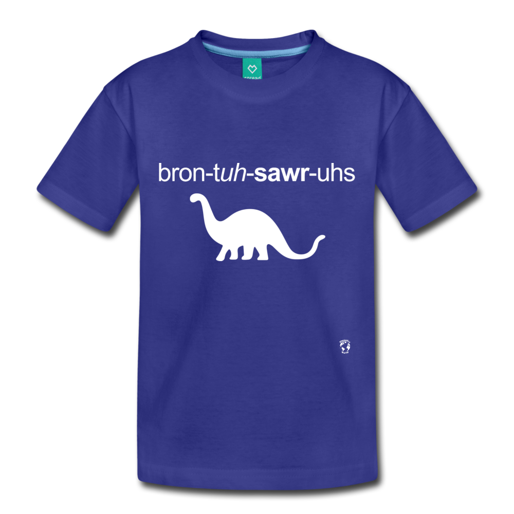 Brontosaurus Toddler Premium T-Shirt - royal blue