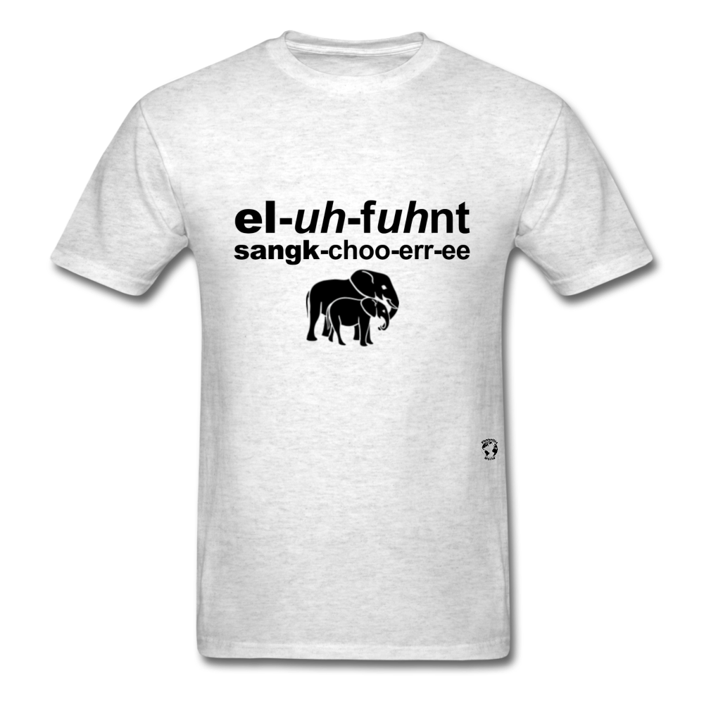 Elephant Sanctuary T-Shirt - light heather grey