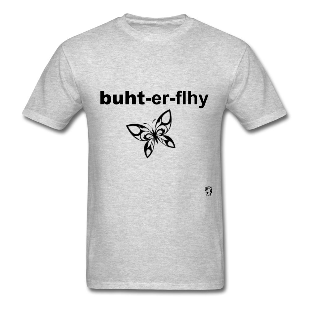 Butterfly T-shirt - heather gray