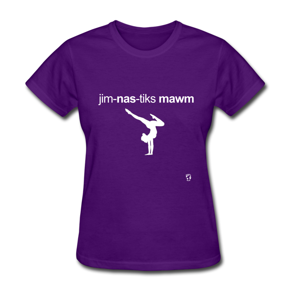 Gymnastic's Mom T-Shirt - purple
