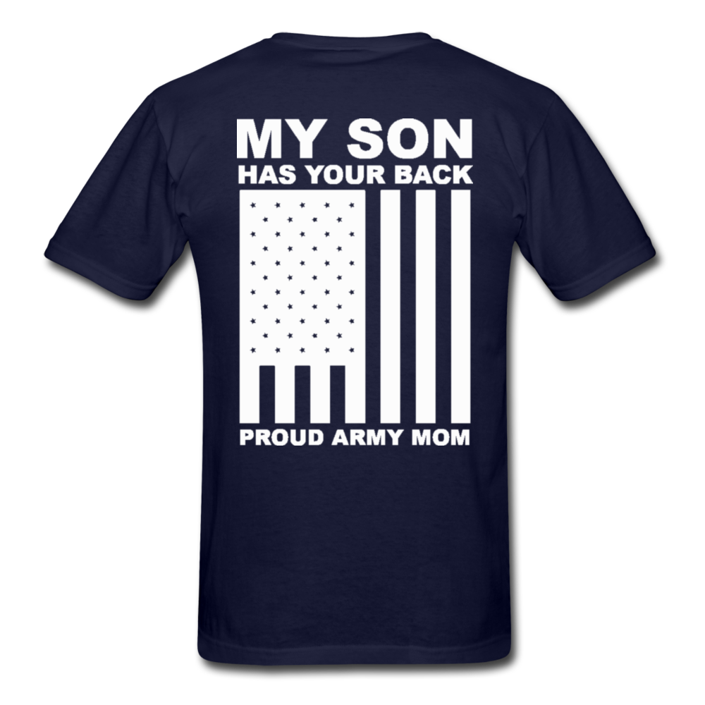 Proud Army Mom T-Shirt - navy
