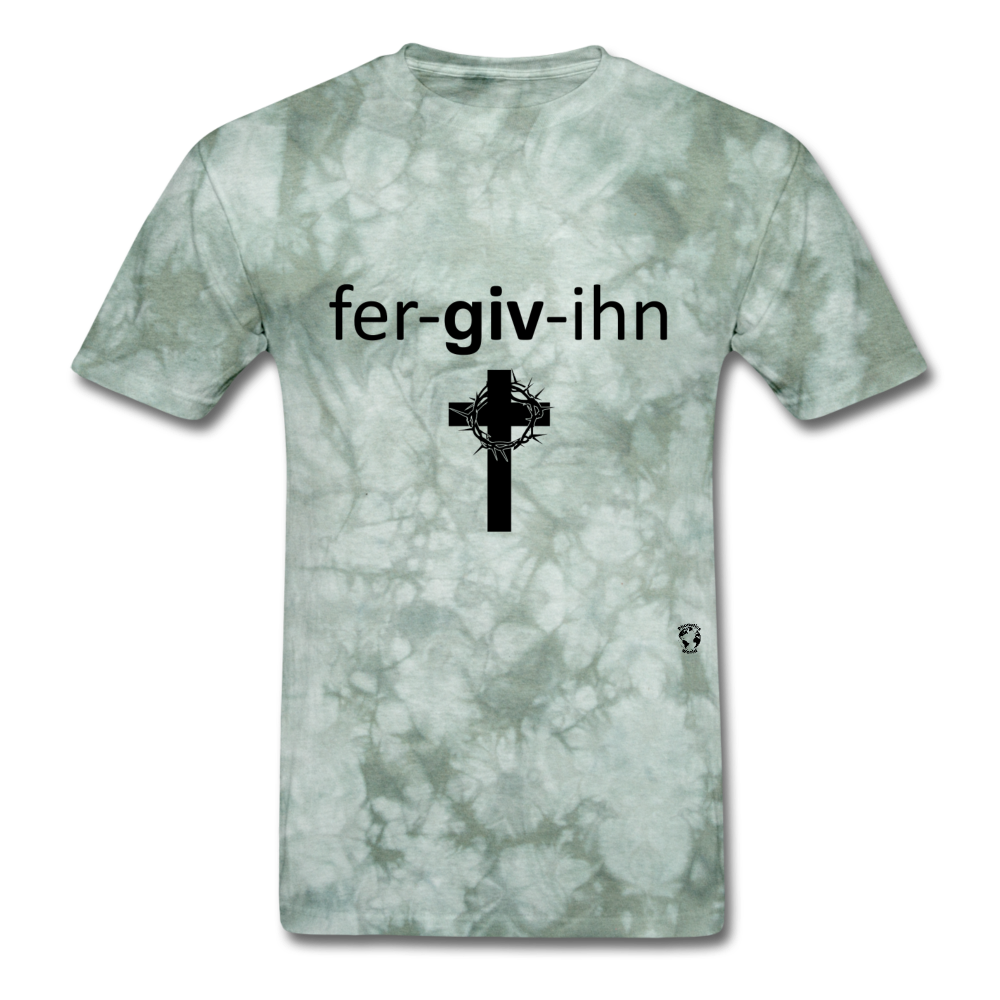 Forgiven T-Shirt - military green tie dye