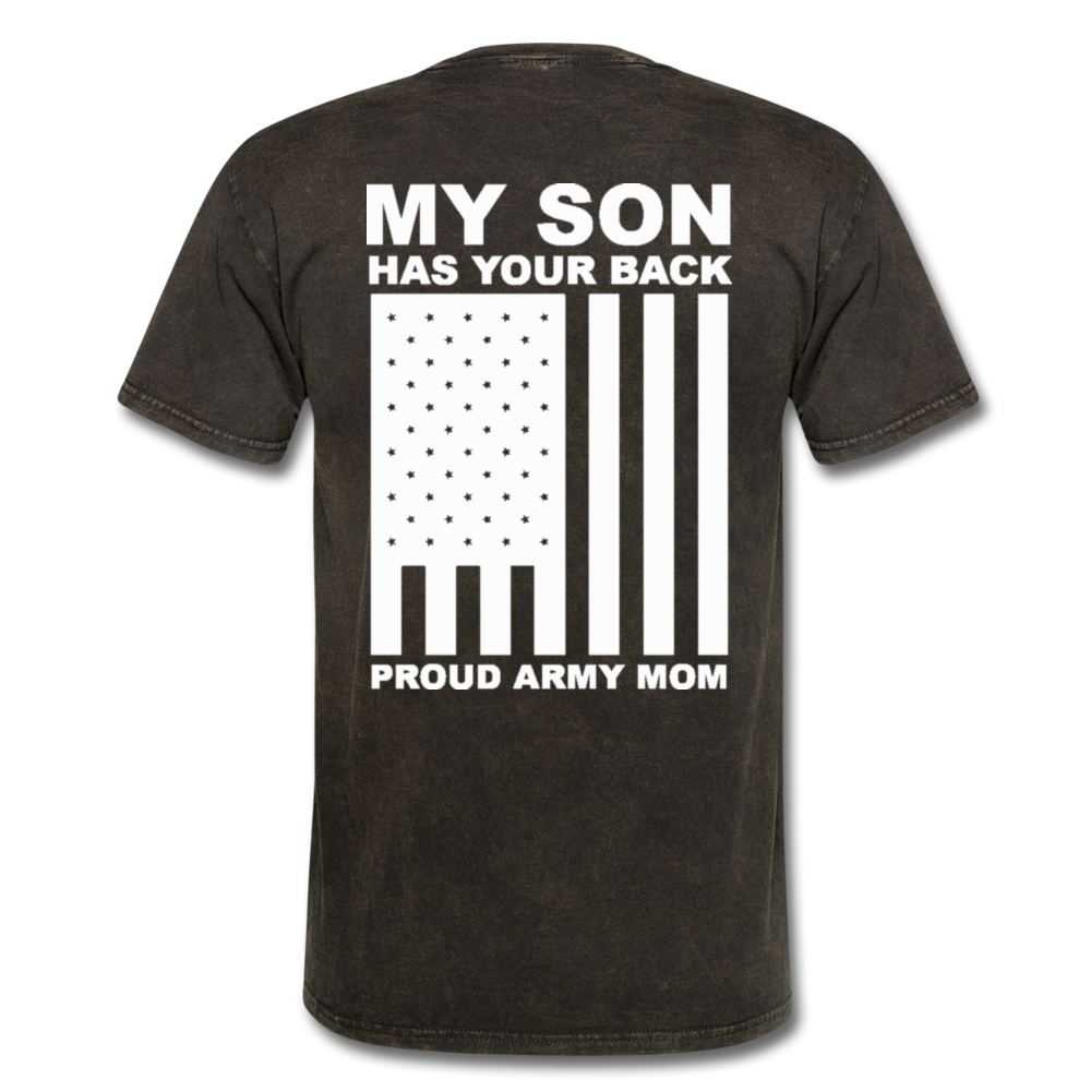 Proud Army Mom T-Shirt - mineral black