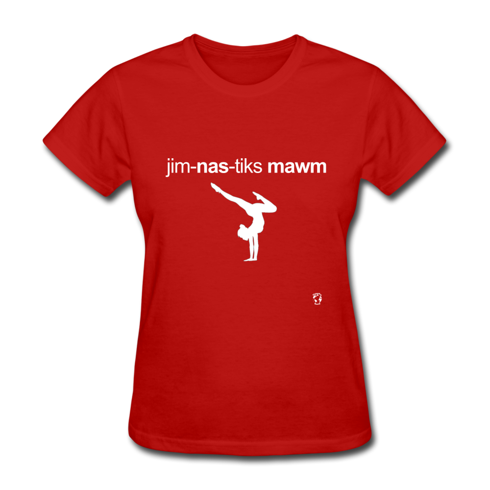 Gymnastic's Mom T-Shirt - red