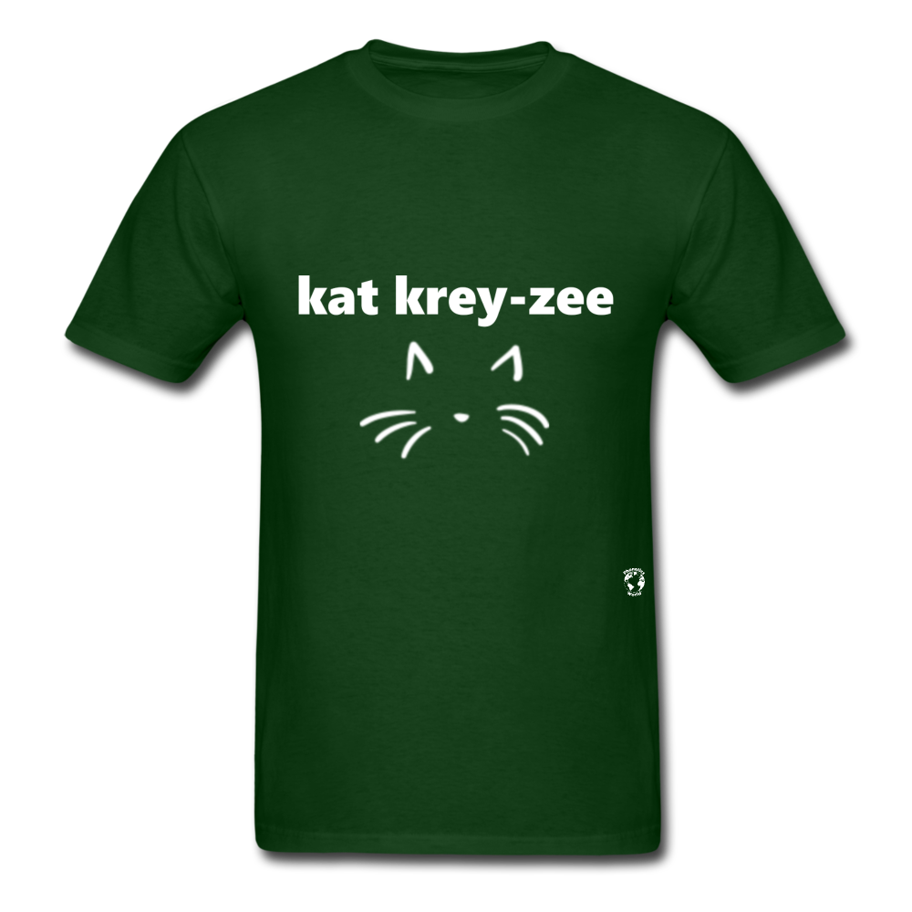 Cat Crazy T-Shirt - forest green