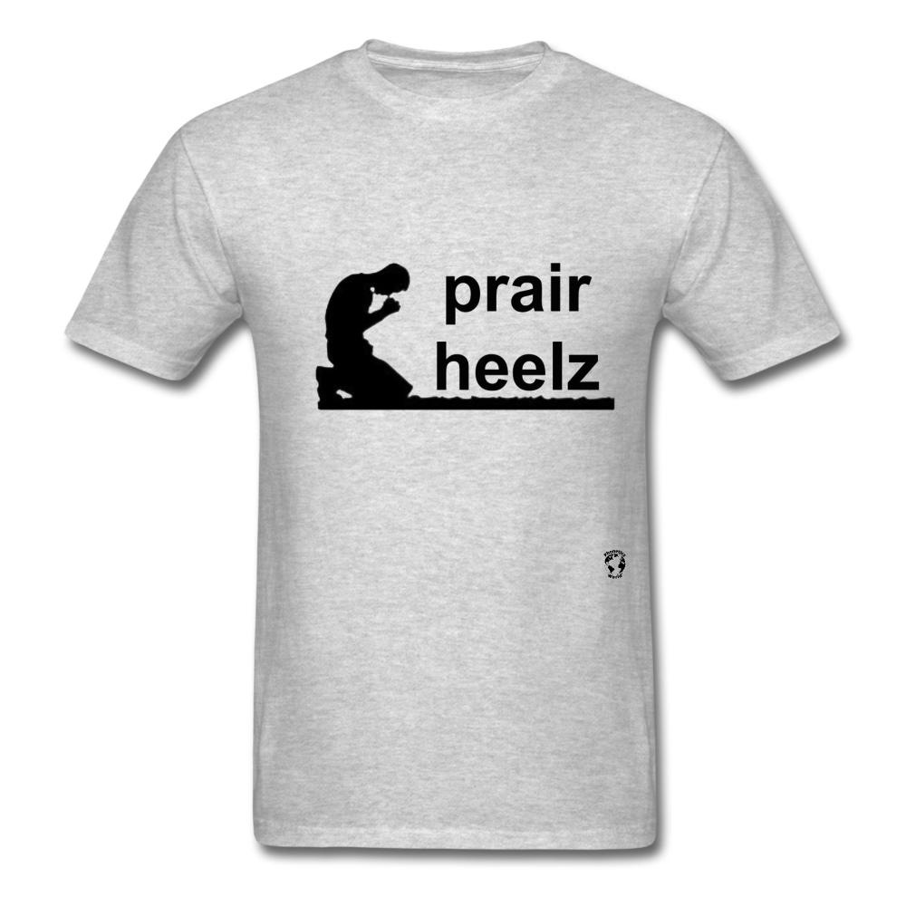 Prayer Heals T-Shirt - heather gray
