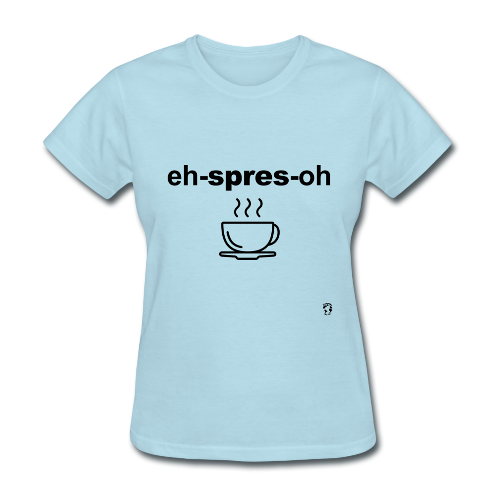 Espresso T-Shirt - powder blue