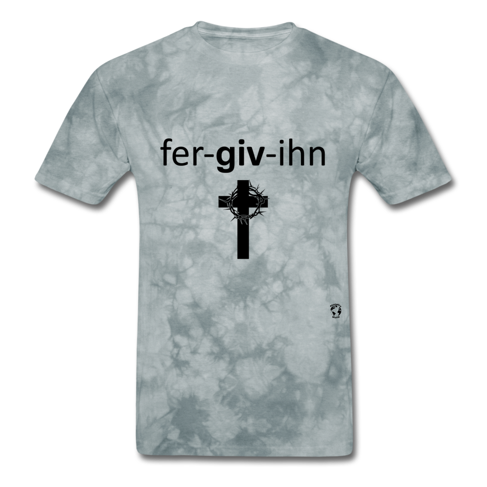 Forgiven T-Shirt - grey tie dye
