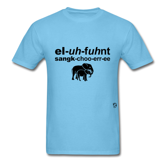 Elephant Sanctuary T-Shirt - aquatic blue