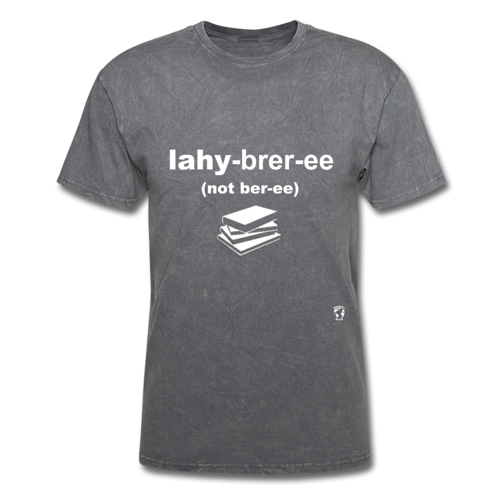 Library T-Shirt - mineral charcoal gray