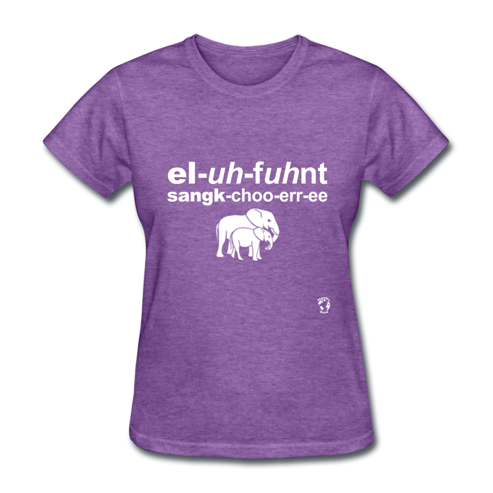 Elephant Sanctuary T-Shirt - purple heather