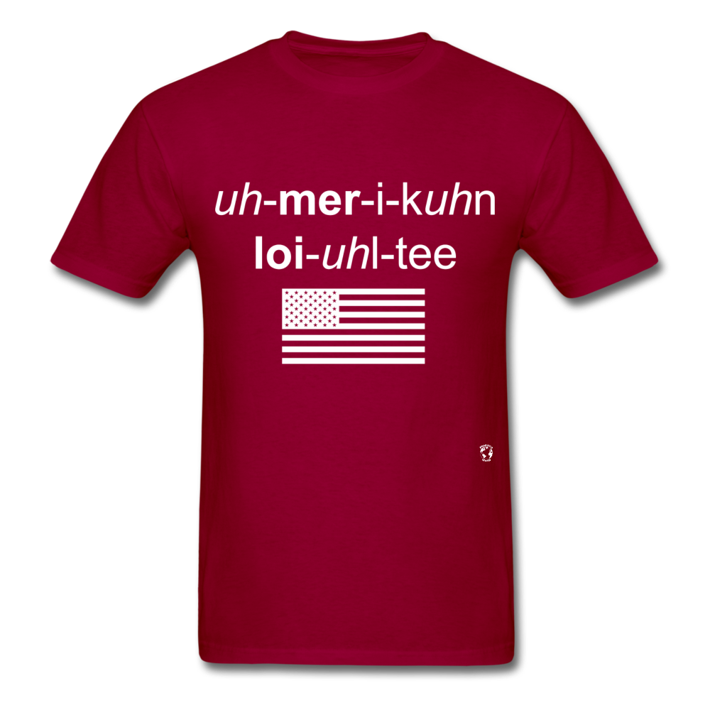 American Loyalty T-Shirt - dark red