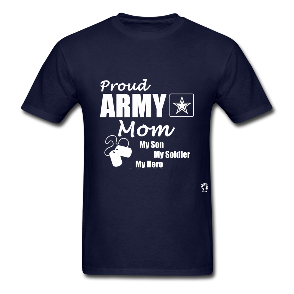Proud Army Mom T-Shirt - navy
