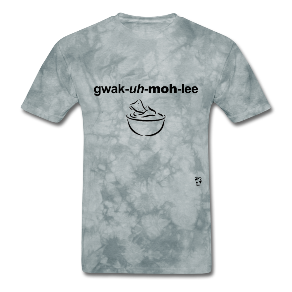 Guacamole T-Shirt - grey tie dye