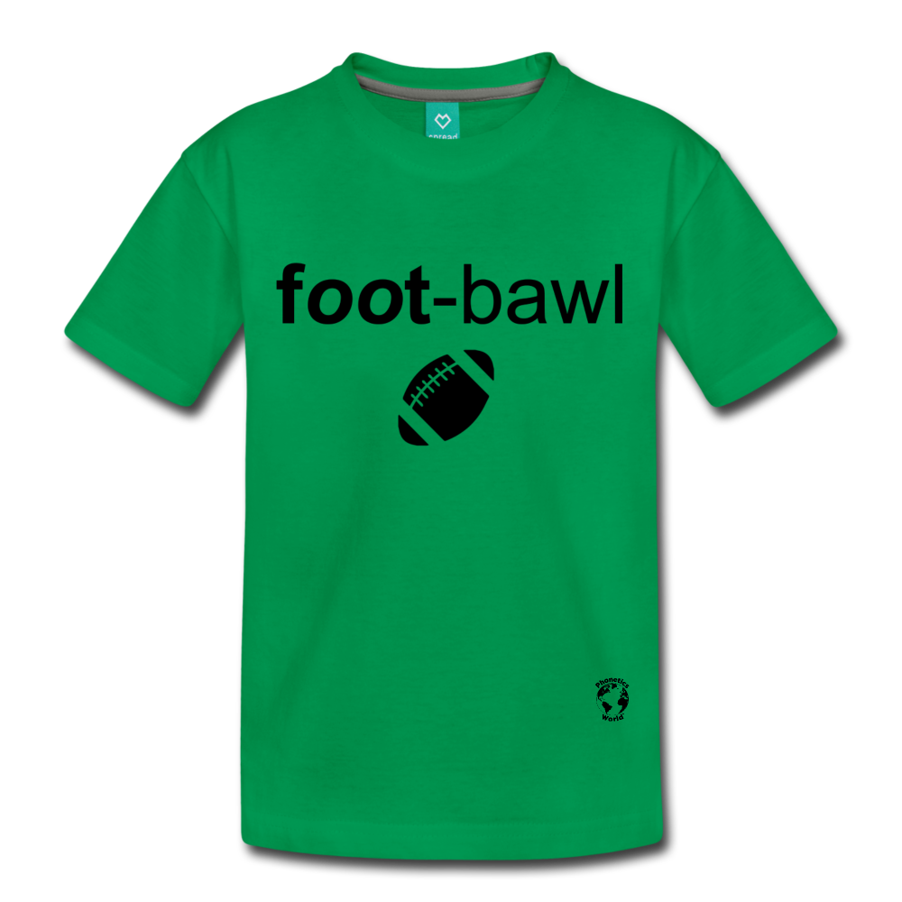 Football Kids' Premium T-Shirt - kelly green