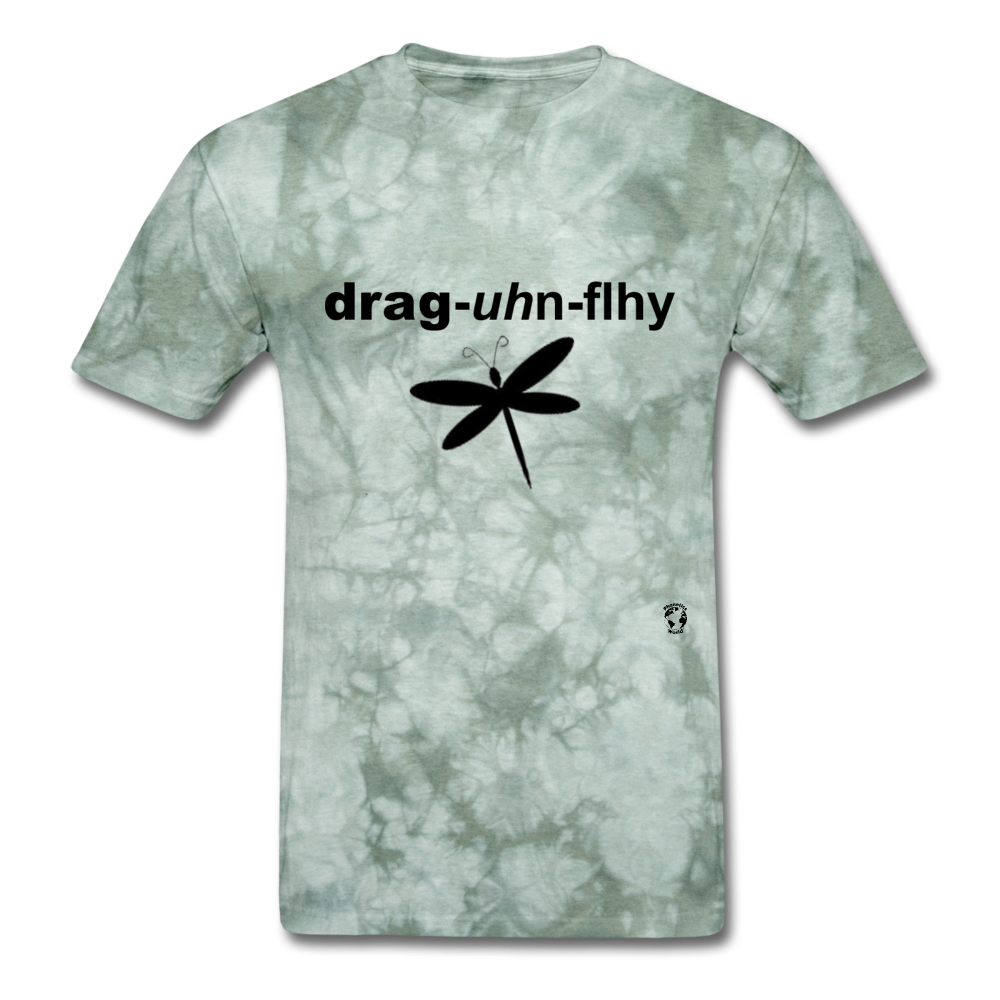 Dragonfly T-Shirt - military green tie dye