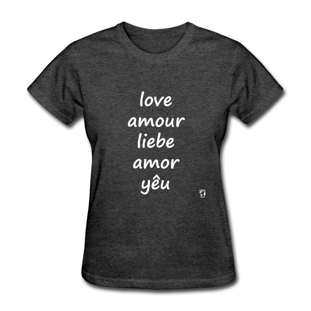 Love in Five Languages T-Shirt - heather black