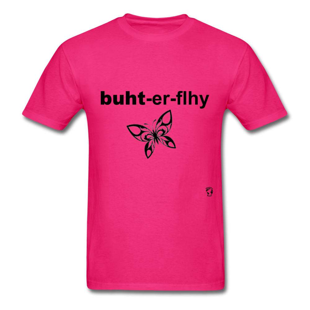 Butterfly T-shirt - fuchsia