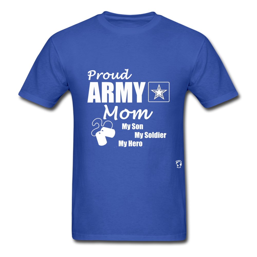 Proud Army Mom T-Shirt - royal blue